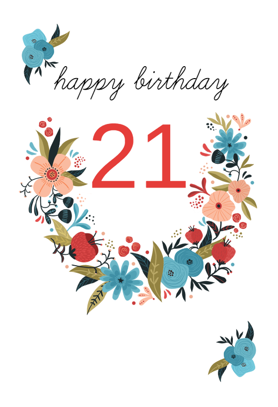 21st Birthday Cards (Free)